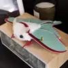 Luna Moth Doll Pale Green & Burgundy - Image 6